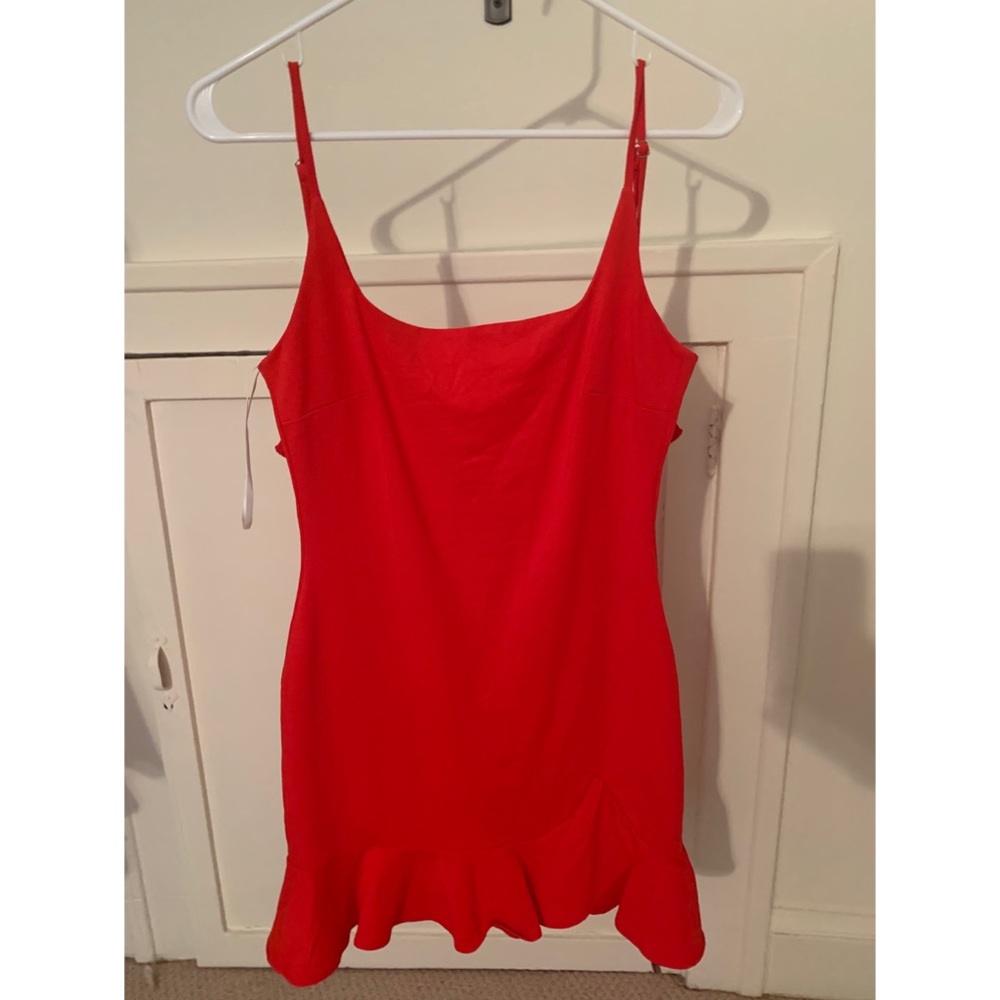 Meshki red mini dress